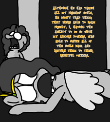Size: 3023x3351 | Tagged: safe, artist:professorventurer, misty brightdawn, pipp petals, pegasus, pony, unicorn, series:ask pippamena, g5, colorless, dead, high res, soulless