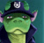 Size: 828x807 | Tagged: safe, artist:bepopukon, sparky sparkeroni, dragon, g5, badge, cap, clothes, hat, older, older sparky sparkeroni, purple eyes