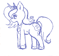 Size: 321x308 | Tagged: safe, artist:seikis, princess luna, alicorn, pony, g4, simple background, solo, white background