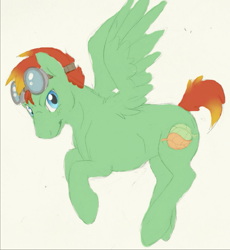 Size: 825x896 | Tagged: safe, artist:asknursenimble, oc, pegasus, pony, goggles, male, simple background, solo, stallion