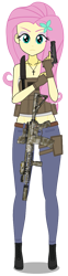 Size: 313x1263 | Tagged: safe, artist:edy_january, edit, vector edit, fluttershy, human, equestria girls, g4, armor, assault rifle, base used, body armor, boots, call of duty, call of duty warzone, call of duty: modern warfare 2, clothes, combat knife, equipment, gloves, gun, handgun, hk416, humanized, kisekae, knife, long pants, m1911, m416, military, operator, pistol, rifle, shoes, simple background, soldier, solo, special forces, tactical, tactical vest, tank top, task forces 141, transparent background, trigger discipline, united states, vector, vest, weapon
