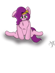 Size: 720x960 | Tagged: safe, artist:dawkinsdalmatian, pipp petals, pegasus, pony, g5, arm hooves, blushing, chest fluff, green eyes, jewelry, lip bite, one ear down, regalia, simple background, solo, white background