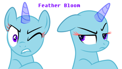 Size: 4548x2585 | Tagged: safe, artist:feather_bloom, pony, g4, base, cringing, female, free to use, frown, grumpy, mare, ms paint, one eye closed, simple background, upset, white background, wink