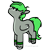 Size: 3000x3000 | Tagged: safe, artist:purple wingshade, part of a set, oc, oc only, oc:emerald stonesetter, pegasus, pony, body markings, bracelet, colored wings, cute, facial markings, gray coat, green mane, high res, jewelry, male, pegasus oc, pony oc, simple background, small, solo, stallion, standing, transparent background, watermark, wings