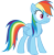 Size: 3000x3062 | Tagged: safe, artist:cloudy glow, rainbow dash, pegasus, pony, g4, my little pony: friendship is magic, rarity investigates, .ai available, female, high res, mare, simple background, solo, transparent background, vector