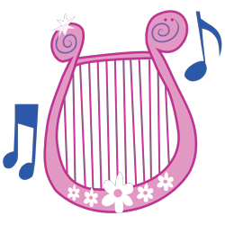 Size: 2000x2000 | Tagged: safe, artist:aquaticneon, bee bop (g3), g3, cutie mark, cutie mark only, high res, lyre, musical instrument, no pony, simple background, transparent background, vector