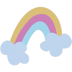 Size: 2000x2000 | Tagged: safe, artist:aquaticneon, first born, g1, cloud, cutie mark, cutie mark only, high res, no pony, rainbow, simple background, transparent background, vector
