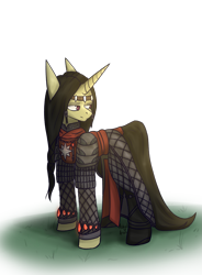 Size: 2797x3802 | Tagged: safe, artist:ashel_aras, pony, unicorn, armor, background removed, clothes, commission, fëanor, high res, male, ponified, rule 85, silmarillion, solo, uniform