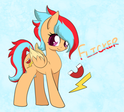 Size: 1039x936 | Tagged: safe, artist:alazak, oc, oc only, oc:flicker (neverlaststanding), pegasus, pony, smiling, solo