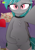 Size: 2787x4031 | Tagged: safe, artist:rainbowšpekgs, oc, oc only, oc:malachite cluster, bat pony, bat pony oc, bed, bedroom eyes, belly button, belly grab, belly squish, bipedal, chest fluff, choker, chubby, clothes, femboy, implied weight gain, looking at you, male, pillow, plump, selfie, sitting, socks, solo, stallion