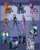 Size: 2000x2500 | Tagged: safe, artist:devillustart, oc, oc:fireheart(fire), oc:nurse lavender blossom, oc:queen lunaris, alicorn, bat pony, human, original species, plush pony, pony, equestria girls, g4, female, fireheart76's latex suit design, high res, latex, latex suit, magazine, magazine cover, male, merchandise, plushie, prisoners of the moon, royal stellaria magazine