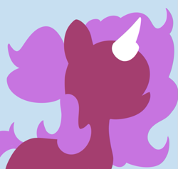 Size: 775x738 | Tagged: safe, artist:ybkathan, oc, oc only, pony, unicorn, lineless, minimalist, no eyes, solo