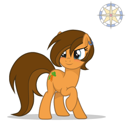 Size: 1500x1500 | Tagged: safe, artist:r4hucksake, oc, oc only, oc:carrot twitch, earth pony, pony, female, mare, simple background, solo, transparent background