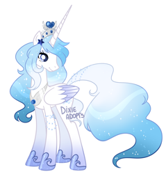 Size: 2000x2096 | Tagged: safe, artist:dixieadopts, oc, oc:windy weather, alicorn, pony, alicorn oc, female, high res, horn, long horn, long legs, long tail, mare, simple background, solo, tail, tall, transparent background, wings