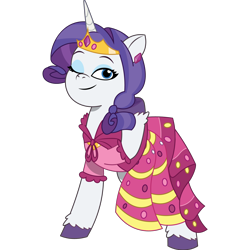 Size: 1800x1800 | Tagged: safe, artist:prixy05, rarity, pony, unicorn, g4, g5, my little pony: tell your tale, clothes, cute, dress, g4 to g5, gala dress, generation leap, grand galloping gala, raribetes, simple background, solo, transparent background, vector