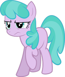 Size: 1600x1908 | Tagged: safe, artist:blackgryph0n, artist:maddietheuniversalfan68, aura (g4), cheerilee, earth pony, pony, g4, aura is not amused, cheerilee is not amused, female, full body, mare, raised hoof, recolor, simple background, solo, standing, three quarter view, transparent background, unamused, vector, wavy mouth