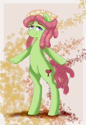 Size: 738x1080 | Tagged: safe, artist:dkaieva-k, tree hugger, earth pony, pony, g4, bipedal, female, mare, solo