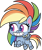 Size: 382x452 | Tagged: safe, edit, edited screencap, editor:pascalmulokozi2, screencap, rainbow dash, pegasus, pony, g4, g4.5, my little pony: pony life, background removed, female, flying, mare, not a vector, simple background, solo, transparent background