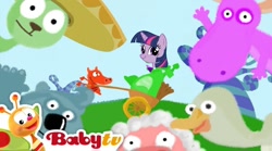 Size: 1080x601 | Tagged: safe, edit, twilight sparkle, bear, bird, cat, dragon, goose, moose, pig, g4, faic, smirk, twiface, wat