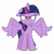 Size: 4500x4500 | Tagged: safe, artist:gypsykumquat, twilight sparkle, alicorn, pony, g4, .svg available, absurd resolution, angry, blushing, crying, embarrassed, female, floppy ears, humiliation, inkscape, look of betrayal, looking at you, show accurate, simple background, solo, spread wings, stare, transparent background, twilight sparkle (alicorn), vector, wings