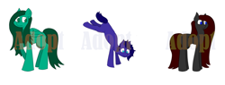 Size: 800x305 | Tagged: safe, oc, unnamed oc, pegasus, pony, adoptable, simple background, watermark, white background