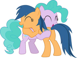 Size: 1024x779 | Tagged: safe, artist:cloudy glow, artist:maddietheuniversalfan68, aura (g4), first base, earth pony, pegasus, pony, daring done?, g4, season 7, .svg available, ^^, adorabase, alternate universe, aurabase, aurabetes, butt, cute, duo, eyes closed, female, firstbutt, giggling, hug, lesbian, mare, older aura (g4), older first base, open mouth, open smile, palette swap, pegasus first base, plot, race swap, recolor, ship:aurabase, shipping, simple background, smiling, transparent background, vector