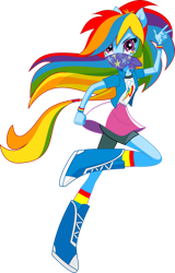 Size: 2550x3990 | Tagged: safe, artist:will290590, edit, rainbow dash, human, equestria girls, g4, female, gag, high res, looking at you, simple background, solo, transparent background, vector