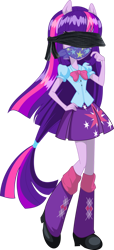 Size: 1678x3678 | Tagged: safe, artist:will290590, edit, twilight sparkle, human, equestria girls, g4, blindfold, female, gag, looking at you, ponied up, simple background, solo, transparent background, vector