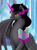 Size: 1600x2159 | Tagged: safe, artist:pixel-spark, king sombra, alicorn, pony, fanfic:from darkness to light, g4, alicornified, alternate universe, book, colored horn, crystal castle, crystal empire, dark magic, fanfic art, glowing, glowing eyes, glowing horn, grooming, guidebook, horn, magic, preening, race swap, solo, sombra eyes, sombra horn, sombracorn, what if, wings