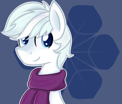 Size: 800x680 | Tagged: safe, artist:dkaieva-k, double diamond, earth pony, pony, g4, clothes, male, scarf, solo, stallion