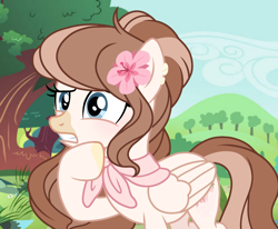 Size: 1310x1080 | Tagged: safe, artist:cstrawberrymilk, oc, oc only, oc:strawberry milk, pegasus, pony, g4, female, mare, solo, tree