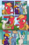 Size: 1920x2948 | Tagged: safe, artist:alexdti, big macintosh, oc, oc:brainstorm (alexdti), oc:purple creativity, oc:star logic, earth pony, pegasus, pony, unicorn, comic:quest for friendship retold, g4, group, male, one ear down, quartet, stallion