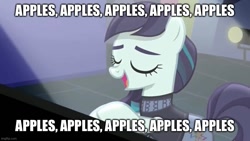 Size: 885x499 | Tagged: safe, edit, edited screencap, screencap, coloratura, earth pony, pony, g4, season 5, the mane attraction, bowser, caption, eyes closed, female, image macro, imgflip, implied applejack, implied lesbian, implied rarajack, implied shipping, jack black, mare, musical instrument, open mouth, open smile, peaches (song), piano, rara, singing, smiling, solo, super mario bros., text, the magic inside, the super mario bros. movie