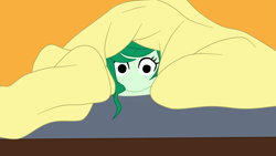 Size: 3379x1900 | Tagged: safe, artist:gmaplay, wallflower blush, human, equestria girls, g4, bed, blanket, cute, flowerbetes, komi can't communicate, panic, reference, solo, under the covers