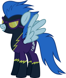 Size: 636x751 | Tagged: safe, artist:90sigma, nightshade, pegasus, pony, g4, clothes, female, goggles, mare, shadowbolts, shadowbolts uniform, simple background, solo, transparent background, uniform, vector
