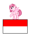 Size: 100x118 | Tagged: safe, artist:muhammad yunus, artist:stitchedscrews, oc, oc only, oc:annisa trihapsari, alicorn, earth pony, pony, female, indonesia, magic, mare, pixel art, simple background, smiling, solo, transparent background