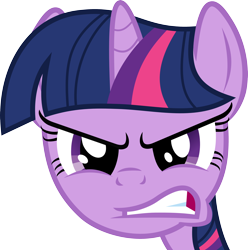 Size: 3500x3530 | Tagged: safe, artist:mio94, part of a set, twilight sparkle, pony, g4, angry, bust, female, gritted teeth, high res, mare, simple background, solo, teeth, transparent background, vector