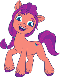 Size: 2480x3167 | Tagged: safe, sunny starscout, earth pony, pony, g5, my little pony: a new generation, official, .svg available, 2d, female, high res, mare, simple background, solo, stock vector, svg, transparent background, vector