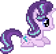 Size: 82x80 | Tagged: source needed, safe, artist:botchan-mlp, starlight glimmer, pony, unicorn, g4, 2016, animated, blinking, desktop ponies, female, gif, lying down, mare, pixel art, ponyloaf, prone, simple background, sitting, solo, sprite, transparent background