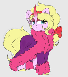 Size: 1280x1464 | Tagged: safe, artist:umbreow, oc, oc:pristine silk, pony, unicorn, clothes, female, mare, solo