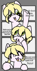 Size: 1600x3066 | Tagged: safe, artist:butimamare, oc, oc:mudpie, earth pony, pony, comic