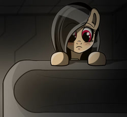 Size: 930x859 | Tagged: safe, artist:undisputed, oc, oc only, oc:dahlia do, pegasus, pony, fanfic:golden reign, bunk bed, fanfic, fanfic art, frown, pegasus oc, stare