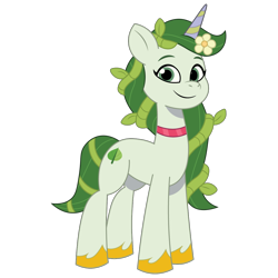 Size: 1200x1200 | Tagged: safe, artist:prixy05, 莉芙, pony, unicorn, g5, my little pony: tell your tale, leaf, simple background, solo, transparent background, vector