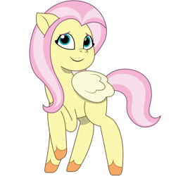 Size: 1200x1200 | Tagged: safe, artist:prixy05, fluttershy, pegasus, pony, g4, g5, my little pony: tell your tale, g4 to g5, generation leap, simple background, solo, transparent background, vector