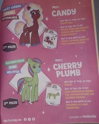 Size: 640x800 | Tagged: safe, candy (g5), cherry plumb, oc, earth pony, pegasus, pony, g5, my little pony: tell your tale, g5 oc, magazine, tail, three toned mane, three toned tail, two toned mane, two toned tail, united kingdom