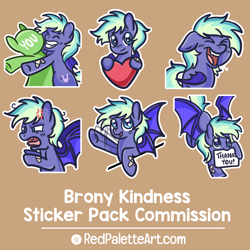 Size: 1500x1500 | Tagged: safe, artist:redpalette, bat pony, pony, commission, emotes, heart, laughing, reeee, spread wings, wave, wings, your character here