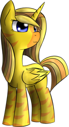 Size: 523x952 | Tagged: safe, artist:dshou, oc, oc only, oc:lightningbolt, alicorn, pony, zebra, zebra alicorn, alicorn oc, horn, simple background, solo, transparent background, wings