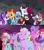 Size: 1080x1229 | Tagged: safe, screencap, alphabittle blossomforth, chancellor neighsay, cherry prancer, fizzlepop berrytwist, grassy hills, jazz hooves, lemon hearts, moondancer, pokey pierce, posey bloom, queen haven, rocky riff, rufus, sea swirl, seafoam, starlight glimmer, sugarpuff lilac, sunburst, tempest shadow, thunder flap, trixie, earth pony, pegasus, pony, unicorn, firework-ing together, g4, g5, my little pony: tell your tale, the ending of the end, background pony, broken horn, cape, cloak, clothes, eye contact, eye scar, facial scar, female, horn, looking at each other, looking at someone, male, mare, pegasus royal guard, ponies standing next to each other, robe, royal guard, scar, scarf, shipping fuel, smiling, stallion, sunburst's cloak, trixie's cape, when he smiles, when she smiles