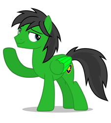 Size: 3600x3974 | Tagged: safe, artist:creedyboy124, oc, oc only, oc:star armour, pegasus, pony, g4, base used, handsome, high res, male, simple background, smiling, solo, stallion, transparent background, vector