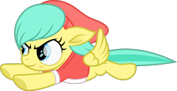 Size: 6743x3442 | Tagged: safe, artist:starryshineviolet, barley barrel, pegasus, pony, g4, my little pony: rainbow roadtrip, absurd resolution, beanie hat, clothes, determined, female, filly, flying, foal, shirt, simple background, transparent background, vector